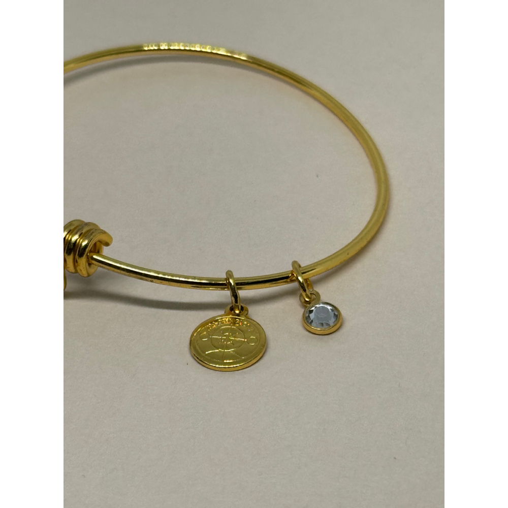 "S" Halos and Glories Charm Bracelet Alex & Ani - Picture 3 of 6